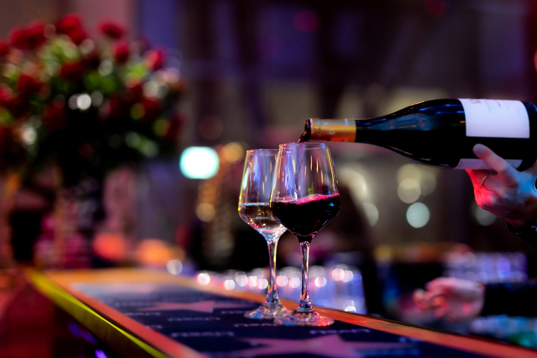 POURING WINE at bars resturant and weddings. also other social events.